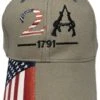2A 1791 Flag On Bill Cotton Cap -Best Tennis Equip Store US2A1791FOBCC 2T